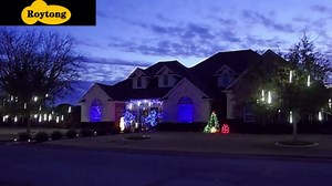 High Brightness 10 Tube 360 LED 12 Inch Meteor Shower Rain Lights Cascading Falling Rain Outdoor Lights for Christmas Tree Decoration Icicle Raindrop (Can Connect 100 Sets)