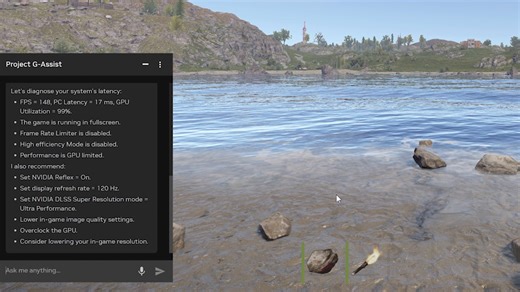 1K views | Project G-Assist es un asistente de inteligencia artificial basado en tu PC GeForce RTX que te ayuda a ajustar, controlar y optimizar tu sistema. La función del asistente del sistema Project G-Assist ya está disponible a través de la aplicación NVIDIA. | NVIDIA GeForce España | Facebook