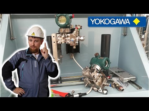 Connection of the Yokogawa EJX-530A pressure sensor at the construction site.