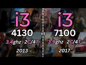 i3 4130 vs i3 7100 Tested in 14 Games (2024) | 1080p