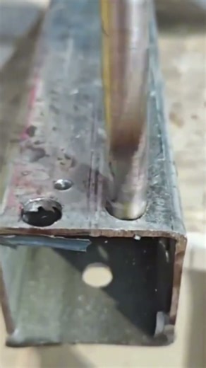 installing the drill bit in place to drill holes in the iron easily #tools