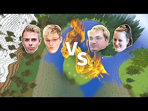 Minecraft krig! (Kristan & Morten vs Cap & Lejbe)
