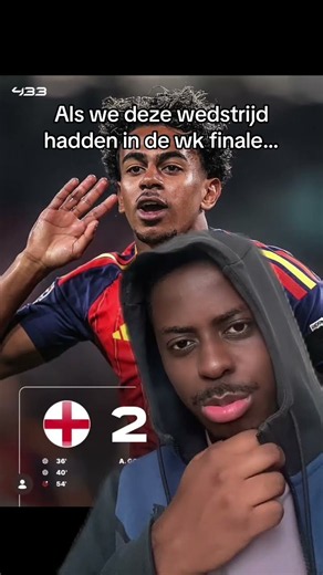 Als we deze wedstrijd hadden in de wk finale…