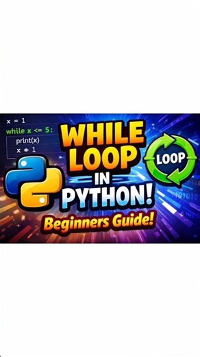 🔁 While Loop in Python Explained in 30 Seconds!