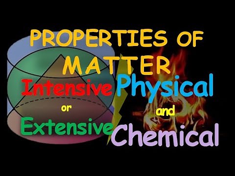Properties of Matter - Physical & Chemical Properties, Intensive & Extensive Properties | Chemistry