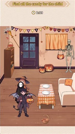 Brain puzzle tricky quest level 44 solution walkthrough (halloween candy)