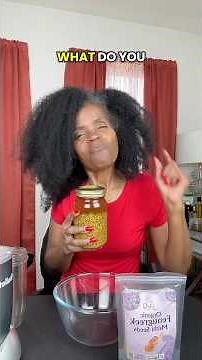 How to make a simple hair deep conditioner using fenugreek seeds and water. #haircare #diy