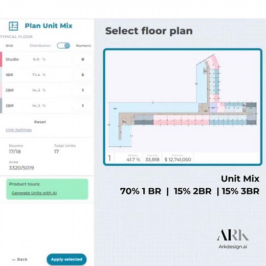 Automated Floor Plans for Irregular Sites: The "Hammerhead" Layout