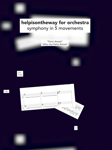 After the Panic Attack 😀 from my first symphony helpisontheway for orchestra composed by Barney B. Johnson #classicalmusic #composer #orchestra