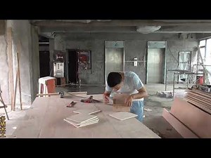 The portable marble saw is modified like this! Easy to carry, fast and accurate!