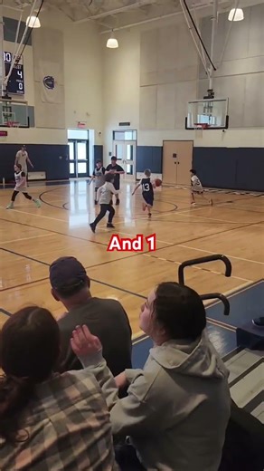 Takes the contact and finishes. #and1