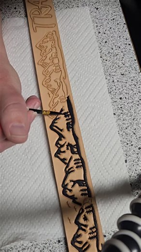 Speed dying! #caleatherwork #leatherbelt #leatherworks | CA Leather Work