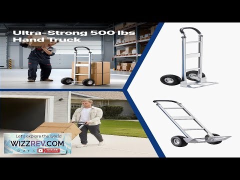 VEVOR Hand Truck 500 lbs Load Capacity Heavy Duty Hand Truck Dolly