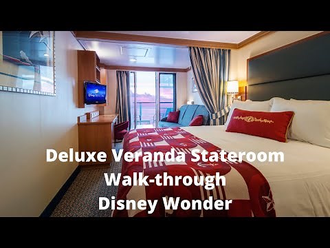 Deluxe Oceanview Veranda Stateroom Tour I Disney Wonder #luxurytravel