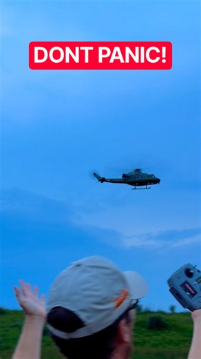 I Took My Hands OFF The Controls…. 😳 #rchelicopter #rc #shorts