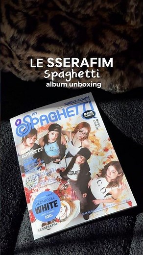 LE SSERAFIM Spaghetti album unboxing🍝 #lesserafim #kpop #kpopalbum #albumunboxing #kazuha #kpopstan