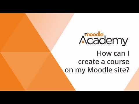 How can I create a course in Moodle?