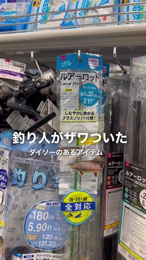 100均ロッドが市場を荒らす予感😱 #釣り #ダイソー