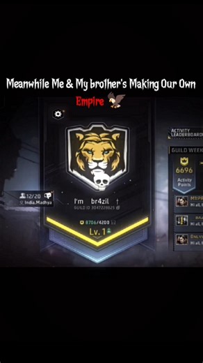 Making our own Empire 🍻🥇 #shortsfeed #freefire