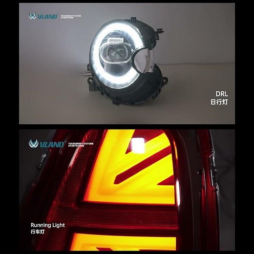 VLAND LED Headlights & Tail Lights For Mini Cooper R55 R56 R57 R58 R59 2007-2013