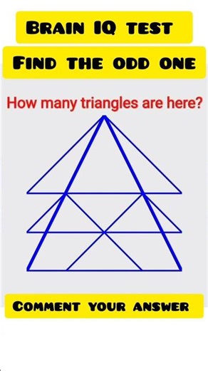 How many triangles are there in this picture 99% will fail