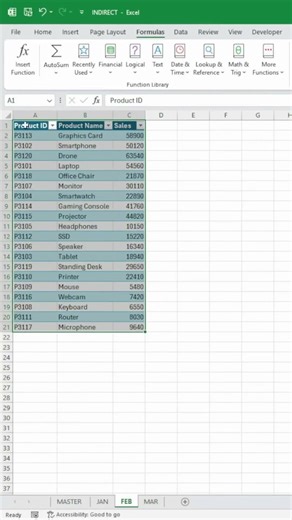 Excel Advanced Functions with Short Example#11/30(Indirect Function) #exceltips