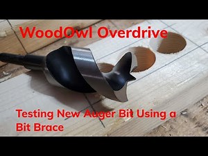 Wood Owl Overdrive - Testing in a Bit Brace