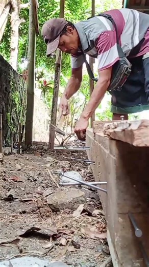 providing anchors to the door frame to be cast to make it strong #builder