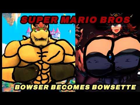 SUPER MARIO GALAXY MOVIE | BOWSER JR & BOWSER FLEX THEIR SCALEY PECS & BECOMES BOWSETTE *BAWONG* 💪🐲👀