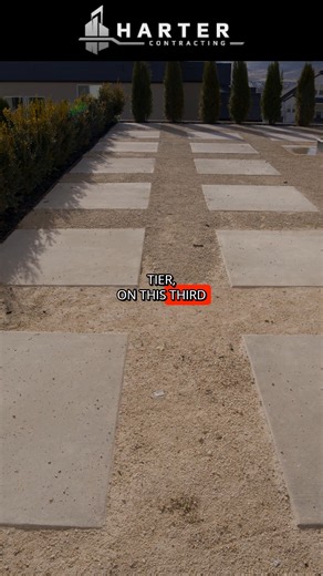 Harter Contracting on Instagram: "Tier 3 of the Mayci Neeley backyard 🔥 Custom concrete pavers, a privacy tree wall, and a hot tub — all designed as the perfect spot to relax and keep an eye on the kids. This tier ties the entire backyard together and turns the space into a true retreat with a view. Big projects like this are all about thoughtful design and execution from start to finish. More of this project coming soon 👀 #HarterContracting #BackyardGoals #OutdoorLiving #MayciNeeley #CustomPa