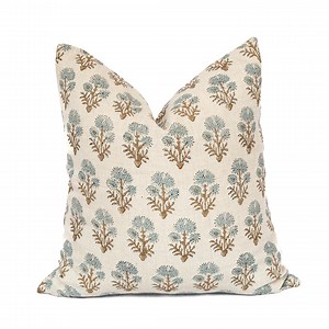 June- Hand Block Printed Designer Pillow Cover - Etsy