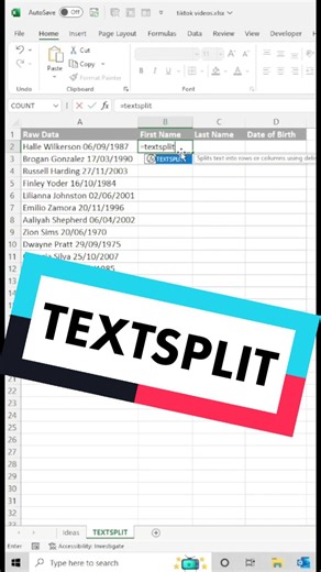 How to separate text in a cell with a formula. #excel #spreadsheet #learnontiktok #fyp #learning #excelhelp #exceltips