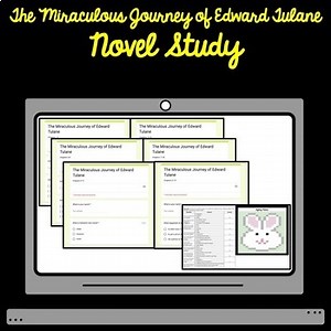 Digital The Miraculous Journey of Edward Tulane Novel Study Comprehension Bundle