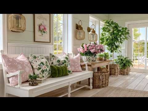 Timeless Granny Farmhouse Decor Ideas with Dusty Rose & Antique White Charm