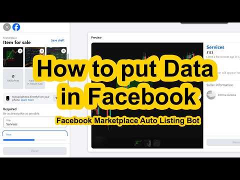 How to Put Data in Facebook Marketplace | FBVerse Bot Data Tab Tutorial