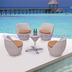 [Hot Item] White Color Rattan Aluminum Frame Garden Furnitures