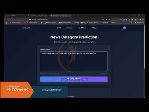 News Category Classification Web App | AI-Powered ML Project | Naive Bayes & Flask