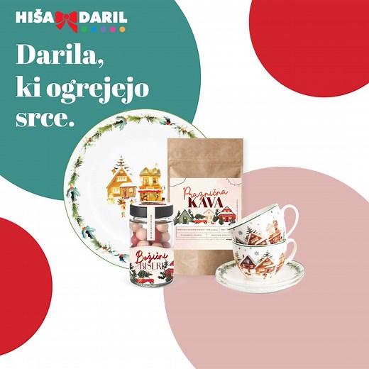 Čarobnost praznikov je v malenkostih. 🎁✨ Naj bo to nasmeh na obrazu, toplina doma ali popolno darilo. V Hiši daril smo za vas pripravili bogato ponudbo božičnih daril, dekoracij, okraskov in darilnih bonov, ki pričarajo praznično vzdušje. 😍🎄 En klik, tisoč idej. 👉 Preveri ponudbo: https://hisadaril.si/bozic-2025/ | Hiša daril