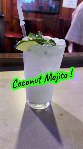 Coconut Mojito ! It’s national mojito day ! You can easily change the coconut for raspberry or strawberry, can even muddle fresh fruit! Easy mojito recipe with our fresh grown mint! #mint #mojitos #nationalday #southwoodbar #westdeptfordnj #southjersey #localbusiness #cocktails #summerdrink #fyp #easydrinkrecipe #sodelicious #mixeddrinks #coconut #divebar #local #bartender
