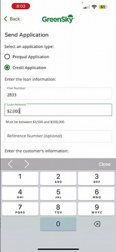 Greensky Financing Instruction