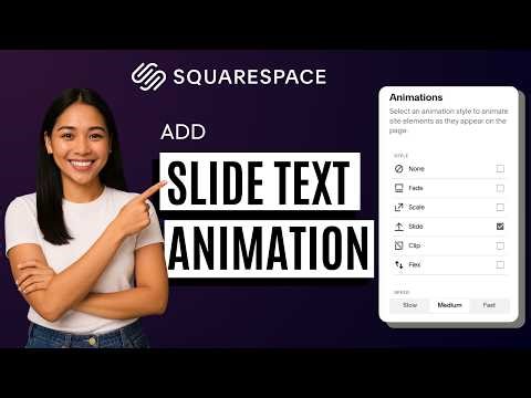 How to Add Slide Text Animation in Squarespace [Quick Guide]