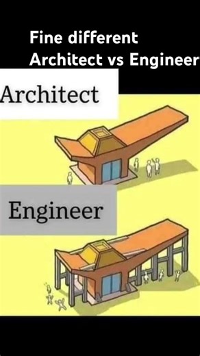 Fine Architect Vs Engineer #shortvideo