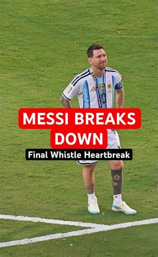 Messi in TEARS After World Cup Final Loss — Heartbreaking Reaction 💔