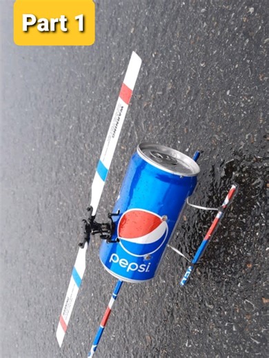 Part 1 | DIY Helicopter Making With Pepsi Cans 100% Flying #diy #helicopter #pepsi #recycling #scienceproject