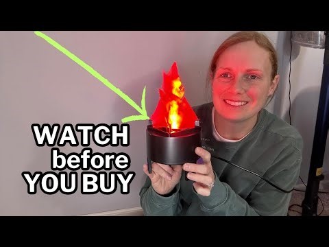 My honest review of Fake Fire Flames Lamp Artificial Campfire