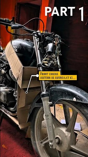 Turning a Normal Bike Into a Superbike 😳🔥 | Part 1 | DIY Custom Bike Build #shorts #bike