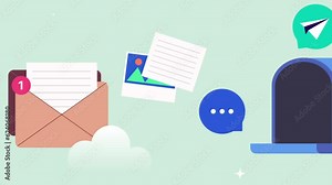 Corporate Mail E-Mail Cartoon Animation