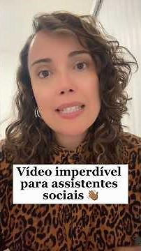 Assistente social esse vídeo entrega o ouro pra você! #serviçosocial