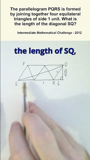 Finding the diagonal of a parallelogram
