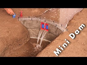 How Dam Model Construct | How to make mini dam model